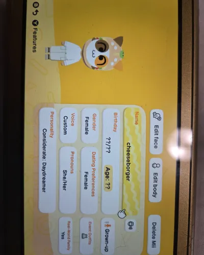 Mii-Porträt von Cheeseborger