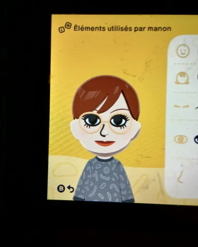 Mii-Porträt von Manon