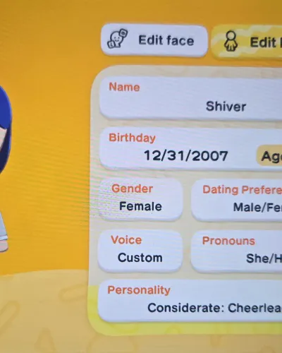 Mii-Porträt von Shiver