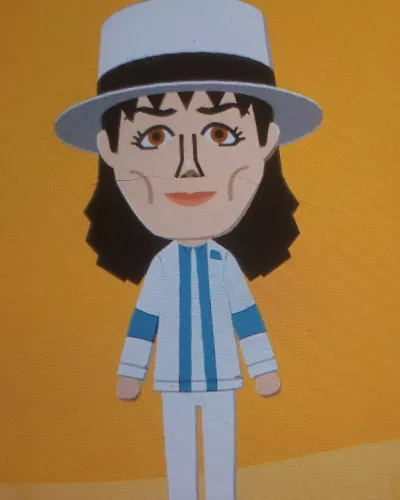 Mii-Porträt von Michael Jackson