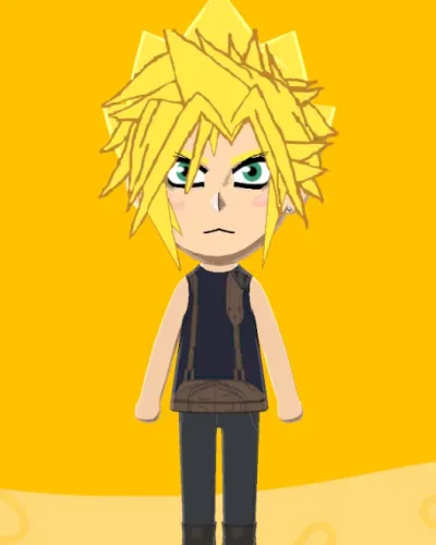 Mii-Porträt von Cloud Strife