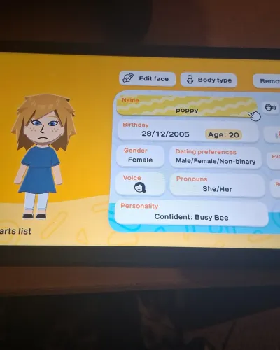 Mii-Porträt von Poppy