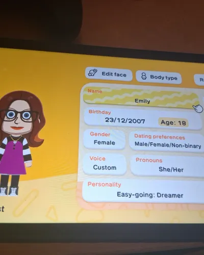 Mii-Porträt von Emily