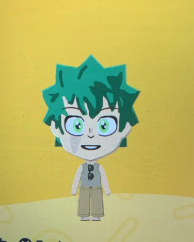 Mii-Porträt von Izuku Midoriya (Deku)