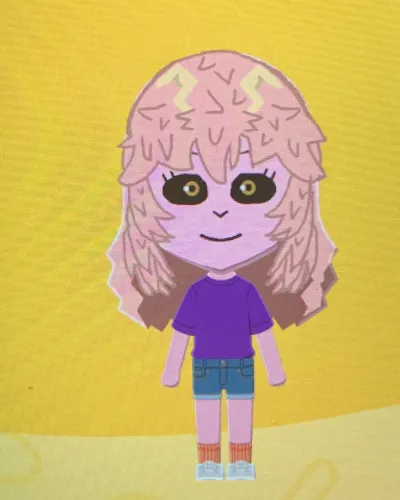 Mii-Porträt von Mina Ashido