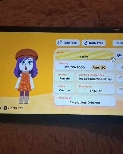 Mii-Porträt von Rarity