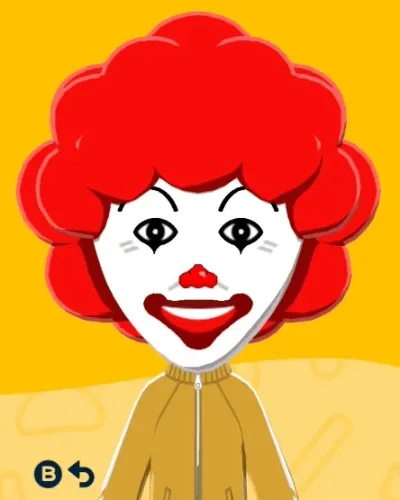 Mii-Porträt von Ronald McDonald
