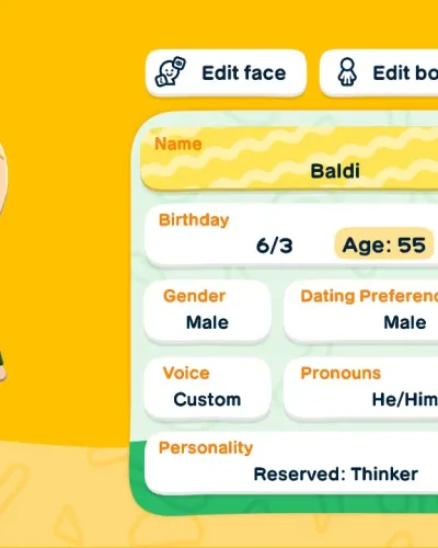 Mii-Porträt von Baldi