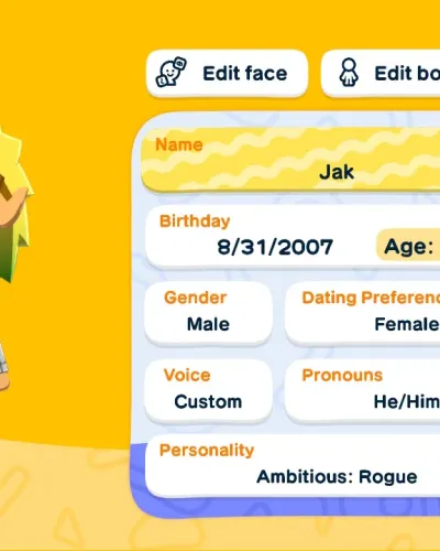 Mii-Porträt von Jak