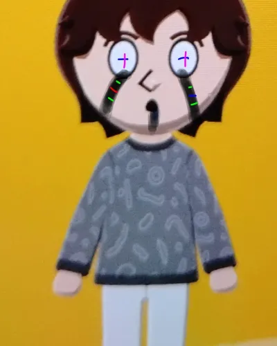 Mii-Porträt von Glitched