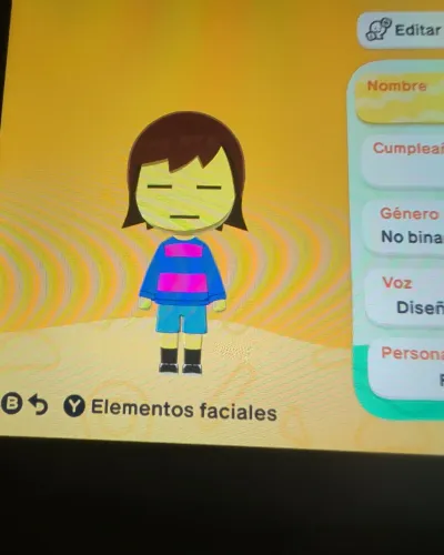 Mii-Porträt von Frisk undertale
