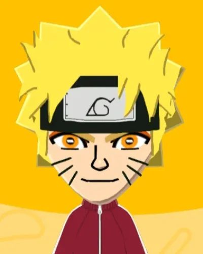 Mii-Porträt von Naruto Uzumaki