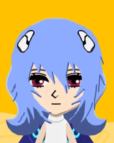 Mii-Porträt von Rei Ayanami