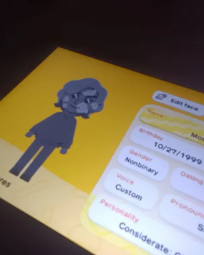 Mii portrait of Mooneta