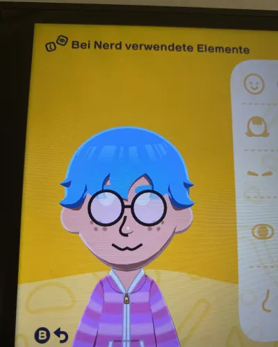 Mii-Porträt von Nerd