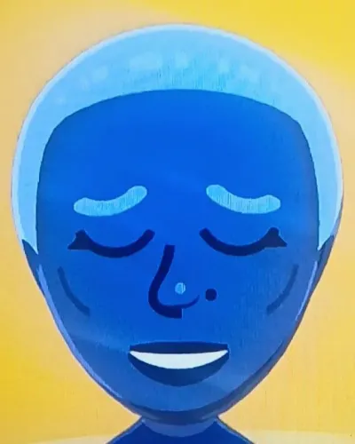 Mii-Porträt von Blue