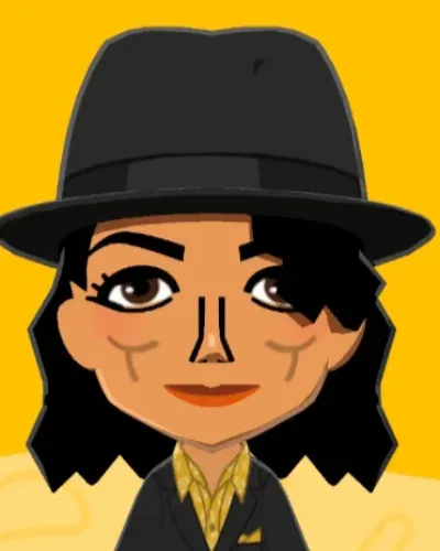 Mii portrait of Michael Jackson