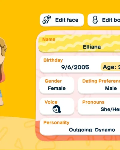 Mii-Porträt von Elliana