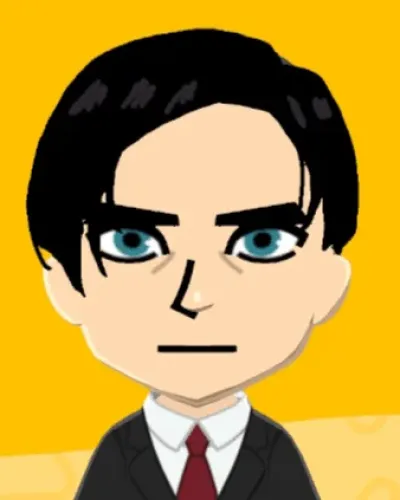 Mii portrait of Bruce Wayne