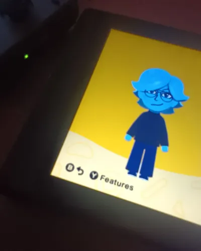 Mii portrait of Blueberry 🫐 🔵