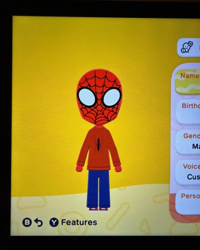Mii-Porträt von Spiderman