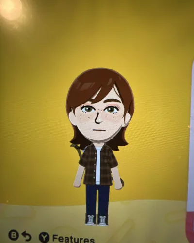 Mii-Porträt von Ellie Williams