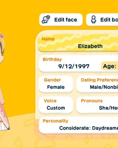 Mii-Porträt von Elizabeth