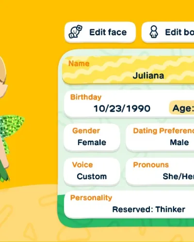 Mii-Porträt von Juliana