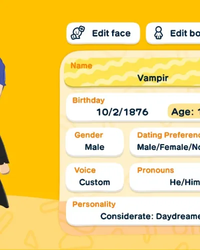 Mii-Porträt von Vampir