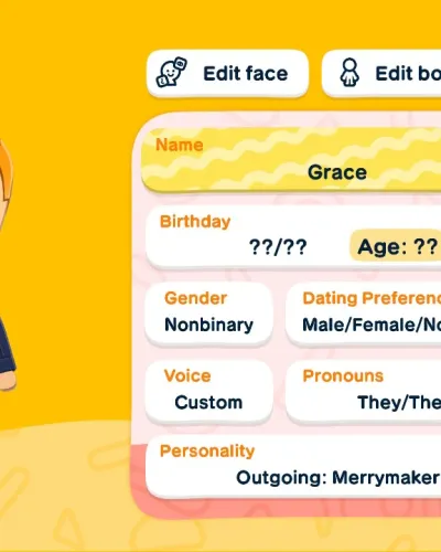 Mii-Porträt von Grace
