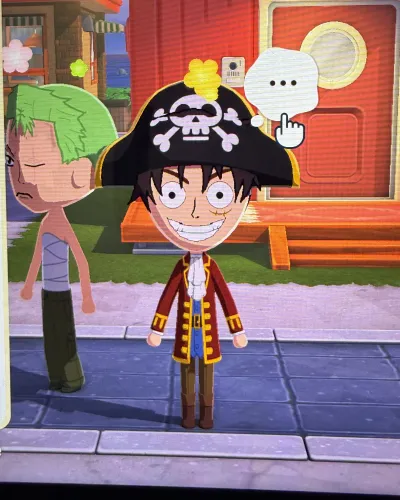 Mii portrait of Luffy