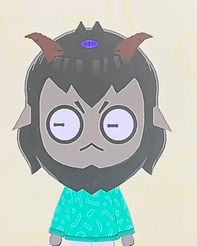 Mii portrait of The Goat from Cult of Lamb