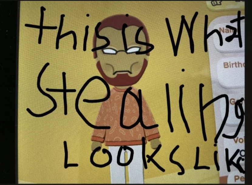 A serious argument: the stolen mii and the karma