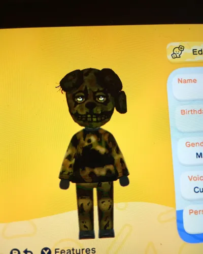 Mii portrait of Springtrap