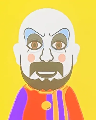 Mii portrait of Captain Spaulding