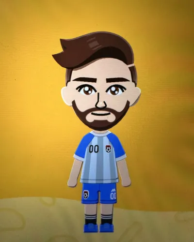 Mii-Porträt von Lionel Messi