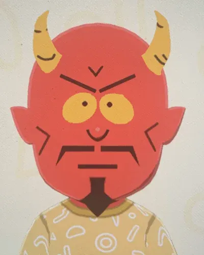Mii portrait of Satan from South Park