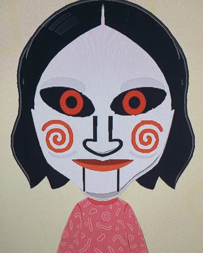 Mii portrait of Billy The Puppet from Saw