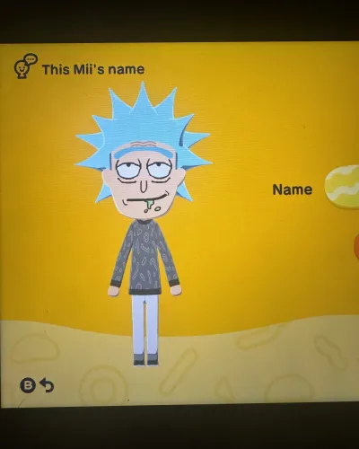 Mii portrait of Rick