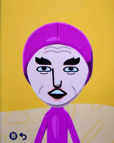 Mii-Porträt von Pink Guy