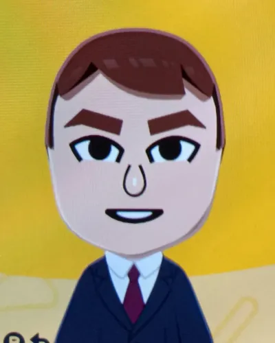 Mii-Porträt von Emmanuel Macron