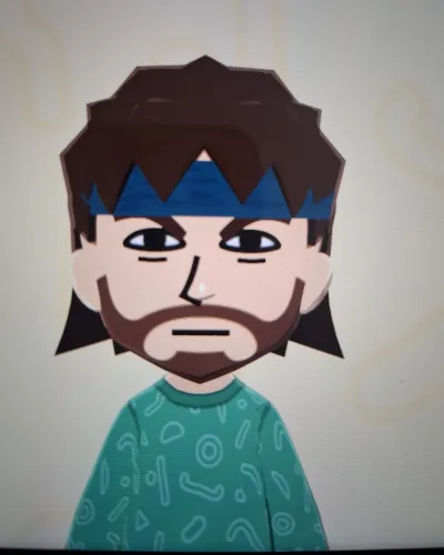 Mii portrait of Solid Snake