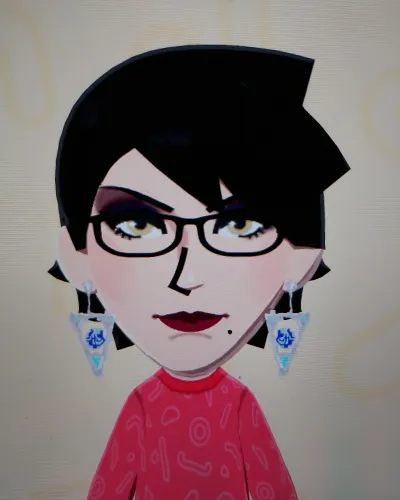 Mii portrait of Bayonetta