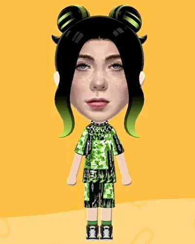 Mii-Porträt von Billie Eilish