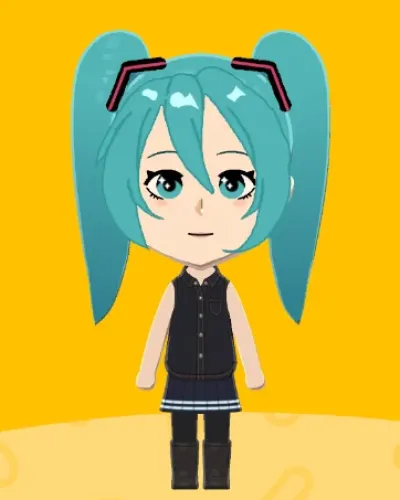 Mii portrait of Hatsune Miku
