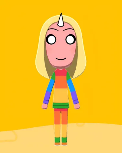 Mii-Porträt von Lady Rainicorn | Lady Arcoiris