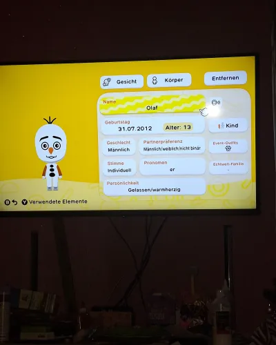 Mii portrait of Olaf