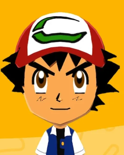 Mii portrait of Ash Ketchum