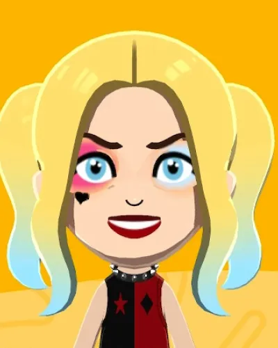 Mii portrait of Harley Quinn