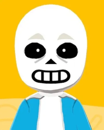 Mii portrait of Sans